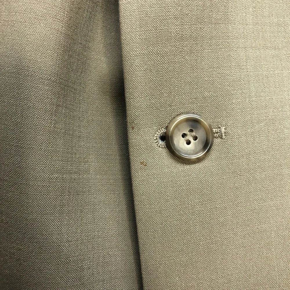 Brooks Brothers 346 Blazer Mens 50 M Tan Wool Stretch 3 Button Sport Coat Jacket